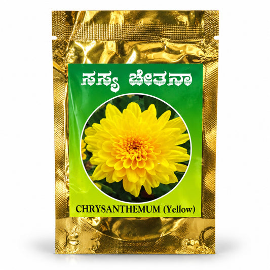 Yellow Chrysanthemum Flower Seeds – Sasya Chetana