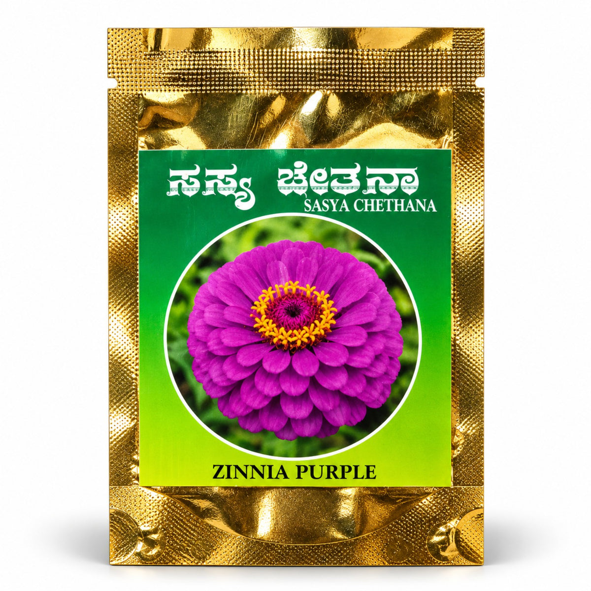 Purple Zinnia Flower Seeds – Sasya Chetana
